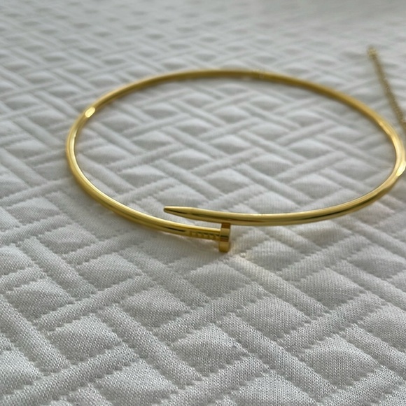 Two for the price of 1 dainty nail necklace and tennis bracelet - Picture 2 of 7